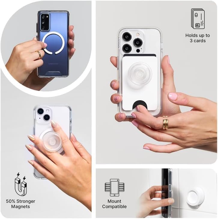PopSockets iPhone 17 Pro Phone Case with MagSafe- Mickey Dots Black